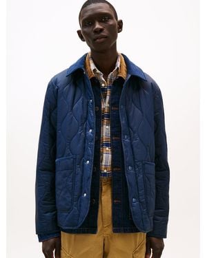 Tommy Hilfiger Onion Quilted Water Repellent Packable Jacket - Blue