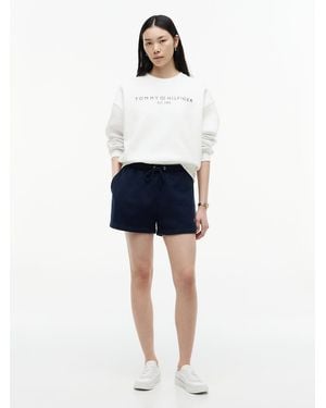 Tommy Hilfiger Logo Terry Sweat Shorts - Blue