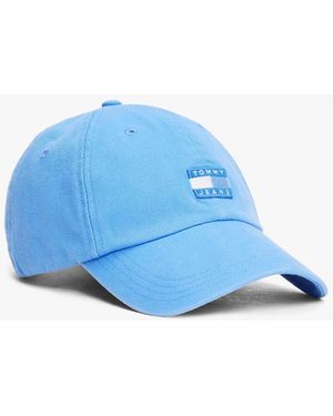 Tommy Hilfiger Heritage Tonal Logo Canvas Baseball Cap - Blue