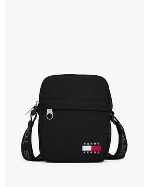 Tommy Hilfiger Essential Crossbody-Reportertasche - Schwarz