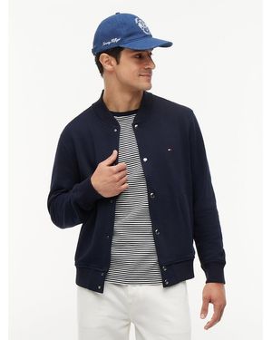 Tommy Hilfiger Terry Bomber Jacket - Blue