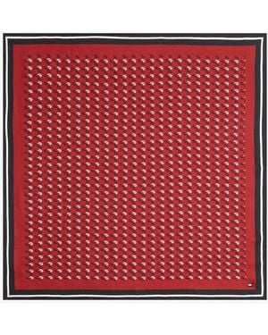 Tommy Hilfiger Foulard Quadrato Smart Casual - Rosso
