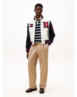 Tommy Hilfiger Pantalon Ample À Pinces En Sergé - Multicolore