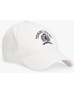 Tommy Hilfiger Crest Logo Baseball Cap - White