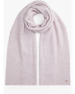 Tommy Hilfiger Chic Cable Knit Fluffy Scarf - Pink