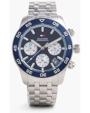 Tommy Hilfiger Dial Stainless Steel Chronograph Watch - Grey