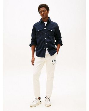 Tommy Hilfiger Joggers Athleisure De Estilo Universitario Y Corte Amplio - Azul