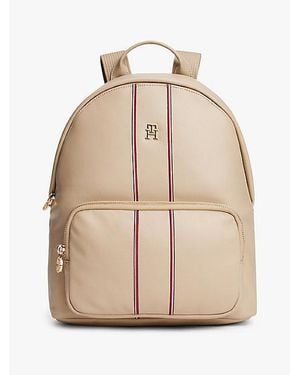 Tommy Hilfiger Mochila Suave Con Cinta Distintiva - Neutro