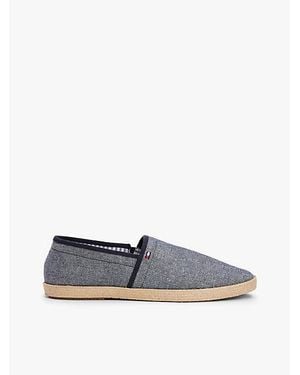 Tommy Hilfiger Alpargatas Con Acabado Chambray - Blanco