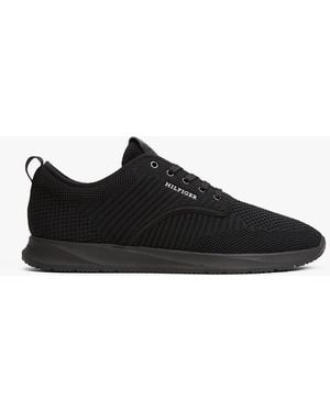 Tommy Hilfiger Logo Knit Trainers - Black
