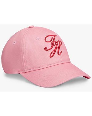 Tommy Hilfiger Logo Embroidery Baseball Cap - Pink