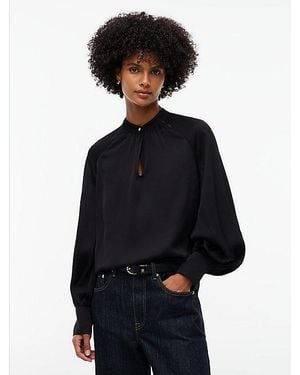 Tommy Hilfiger Festive Satijnen Regular Fit Blouse - Blauw