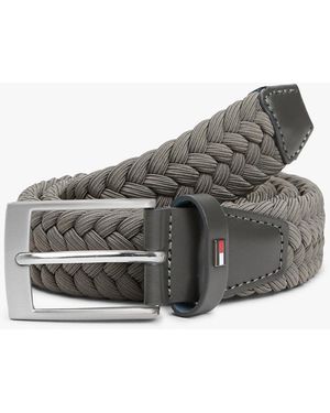 Tommy Hilfiger Elastic Braided Belt - Grey