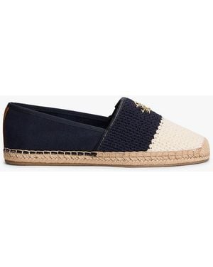 Tommy Hilfiger Logo Plaque Colour-Blocked Woven Espadrilles - Red