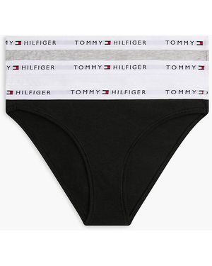 Tommy Hilfiger Essential 3-Pack Repeat Logo Waistband Briefs - White