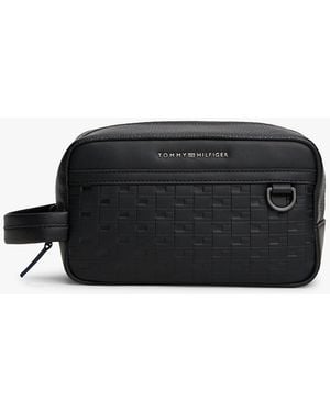 Tommy Hilfiger Pochette Toilette Modern Con Logo - Nero