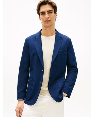 Tommy Hilfiger Performance Smart Casual Regular Fit Blazer - Blue