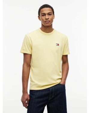 Tommy Hilfiger Tommy Flag Crew Neck T-shirt - Yellow