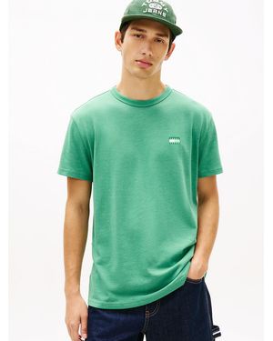 Tommy Hilfiger Tommy Badge Jersey Crew Neck T-Shirt - Green