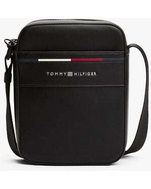 Tommy Hilfiger Signature Crossbody Reporter Bag - Black