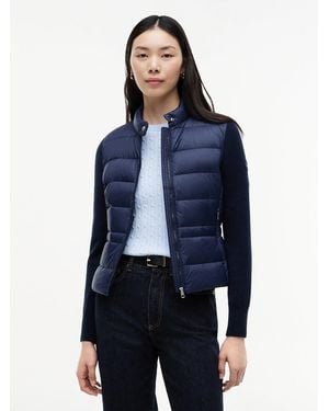 Tommy Hilfiger Mixed Texture Slim Lightweight Down Jacket - Blue