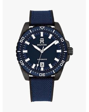 Tommy Hilfiger Navyblaue Armbanduhr Mit Th-Monogramm