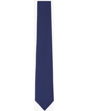 Tommy Hilfiger Pure Silk Jacquard Unicolour Tie - Blue