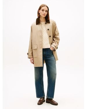 Tommy Hilfiger Water Repellent Twill 2-In-1 Coat - Natural
