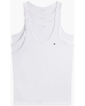 Tommy Hilfiger 3-Pack Signature Lounge Tank Tops - White