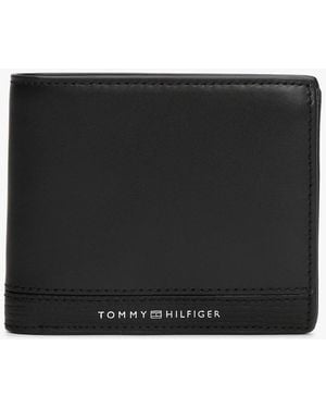 Tommy Hilfiger Th Business Leather Bifold Wallet - Black