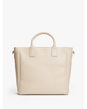 Tommy Hilfiger Casual Crossbody-Tote-Bag Mit Logo-Gurtband - Natur