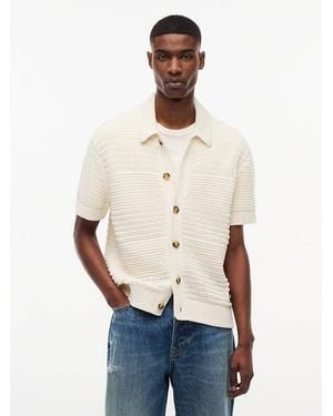 Tommy Hilfiger Tommy Badge Woven Short Sleeve Shirt - White