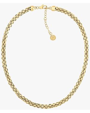 Tommy Hilfiger Gold-plated Intertwined Chain Necklace - Natural