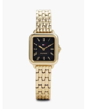 Tommy Hilfiger Mother Of Pearl Dial Plated Watch - Metallic
