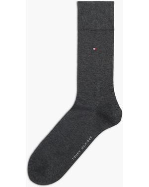 Tommy Hilfiger 1-pack Flag Embroidery Socks With Cashmere - Grey