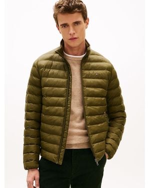 Tommy Hilfiger Flag Embroidery Packable Quilted Jacket - Green