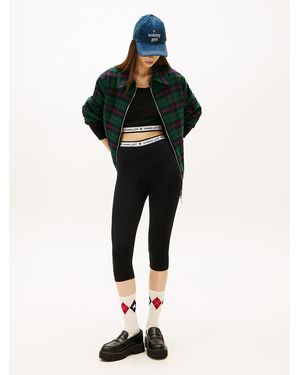 Tommy Hilfiger Tommy Girl Extra Slim Cropped Knit Trousers - Black