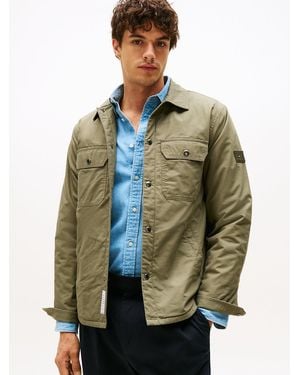 Tommy Hilfiger Padded Twill Shirt Jacket - Green