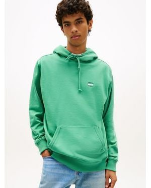 Tommy Hilfiger Tonal Tommy Badge Terry Hoody - Green
