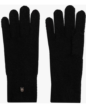 Tommy Hilfiger Guanti Chic Con Monogramma Th - Nero