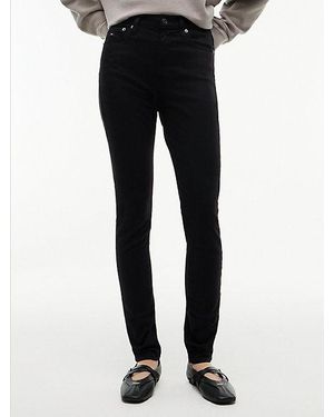 Tommy Hilfiger Vaqueros Sylvia Ceñidos De Talle Alto - Negro