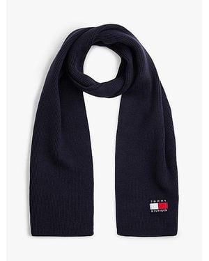 Tommy Hilfiger Bufanda Heritage De Niños Con Logo - Azul