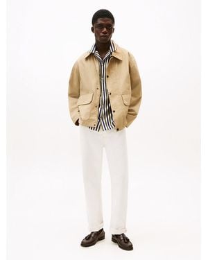 Tommy Hilfiger White Relaxed Straight Leg Jeans - Natural