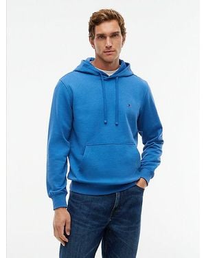 Tommy Hilfiger Sudadera De Felpa Con Logo Bordado - Azul