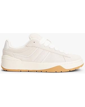 Tommy Hilfiger Suede Logo Fine Cleat Trainers - White