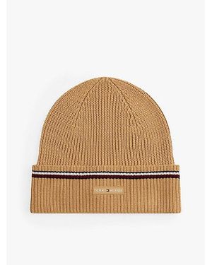 Tommy Hilfiger Gorro De Punto Con Cinta Distintiva - Neutro
