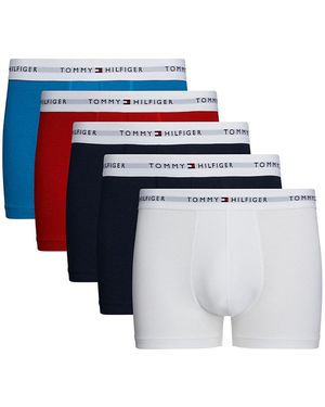 Tommy Hilfiger 5-pack Repeat Logo Trunks - Blue