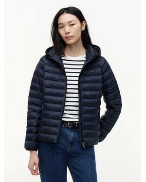 Tommy Hilfiger Lightweight Padded Hooded Jacket - Blue