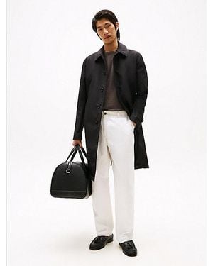Tommy Hilfiger Gabardina Con Diseño Acolchado - Negro