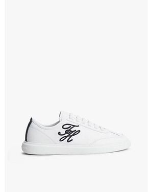 Tommy Hilfiger Leichtgewichtiger Court-Sneaker Aus Leder - Weiß